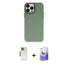 MARSİLYAN™- iPhone 13 Pro Max Kılıf Ahenk Çizgi Prime - Siyah Bilvis 5in1 5D Magic Hayalet Cam Ekran Koruyucu + Shine Kamera Lens - GD