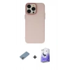 MARSİLYAN™- iPhone 13 Pro Max Kılıf Ahenk Çizgi Prime - Siyah Bilvis 5in1 5D Magic Hayalet Cam Ekran Koruyucu + Shine Kamera Lens Koruma Cam - GI