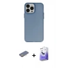 MARSİLYAN™- iPhone 13 Pro Max Kılıf Ahenk Çizgi Prime - Siyah Bilvis 5in1 5D Magic Hayalet Cam Ekran Koruyucu + Renkli Kamera Lens Koruma Cam - SI