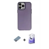 MARSİLYAN™- iPhone 13 Pro Max Kılıf Ahenk Çizgi Prime - Siyah Bilvis 5in1 5D Magic Hayalet Cam Ekran Koruyucu + Shine Kamera Lens Koruma Cam - GI