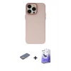 MARSİLYAN™- iPhone 13 Pro Max Kılıf Ahenk Çizgi Prime - Siyah Bilvis 5in1 5D Magic Hayalet Cam Ekran Koruyucu + Renkli Kamera Lens Koruma Cam - SI