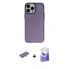 MARSİLYAN™- iPhone 13 Pro Max Kılıf Ahenk Çizgi Prime - Siyah Bilvis 5in1 5D Magic Hayalet Cam Ekran Koruyucu + Renkli Kamera Lens Koruma Cam - TU