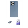 MARSİLYAN™- iPhone 13 Pro Max Kılıf Ahenk Çizgi Prime - Siyah Bilvis 5in1 5D Magic Hayalet Cam Ekran Koruyucu + Renkli Kamera Lens Koruma Cam - YL