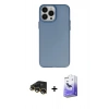 MARSİLYAN™- iPhone 13 Pro Max Kılıf Ahenk Çizgi Prime - Siyah Bilvis 5in1 5D Magic Hayalet Cam Ekran Koruyucu + Raze Metal Kamera Lens - GD
