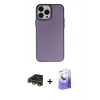 MARSİLYAN™- iPhone 13 Pro Max Kılıf Ahenk Çizgi Prime - Siyah Bilvis 5in1 5D Magic Hayalet Cam Ekran Koruyucu + Raze Metal Kamera Lens - GD