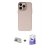 MARSİLYAN™- iPhone 13 Pro Max Kılıf Ahenk Çizgi Prime - Siyah Bilvis 5in1 5D Magic Hayalet Cam Ekran Koruyucu + Rainbow Kamera Lens Koruma Cam - REGD