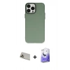 MARSİLYAN™- iPhone 13 Pro Max Kılıf Ahenk Çizgi Prime - Siyah Bilvis 5in1 5D Magic Hayalet Cam Ekran Koruyucu + Rainbow Kamera Lens Koruma Cam - REGD