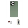 MARSİLYAN™- iPhone 13 Pro Max Kılıf Ahenk Çizgi Prime - Siyah Bilvis Hayalet Cam Ekran Koruyucu + Pers Alüminyum Kamera Lens - KI