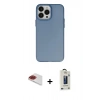 MARSİLYAN™- iPhone 13 Pro Max Kılıf Ahenk Çizgi Prime - Siyah Bilvis Hayalet Cam Ekran Koruyucu + Pers Alüminyum Kamera Lens - KI