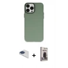 MARSİLYAN™- iPhone 13 Pro Max Kılıf Ahenk Çizgi Prime - Siyah Bilvis Hayalet Cam Ekran Koruyucu + Pers Alüminyum Kamera Lens - LT