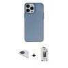 MARSİLYAN™- iPhone 13 Pro Max Kılıf Ahenk Çizgi Prime - Siyah Bilvis Hayalet Cam Ekran Koruyucu + Pers Alüminyum Kamera Lens - LT