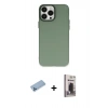 MARSİLYAN™- iPhone 13 Pro Max Kılıf Ahenk Çizgi Prime - Siyah Bilvis Hayalet Cam Ekran Koruyucu + Shine Kamera Lens Koruma Cam - MI