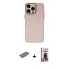 MARSİLYAN™- iPhone 13 Pro Max Kılıf Ahenk Çizgi Prime - Siyah Bilvis Hayalet Cam Ekran Koruyucu + Renkli Kamera Lens Koruma Cam - PE