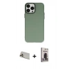 MARSİLYAN™- iPhone 13 Pro Max Kılıf Ahenk Çizgi Prime - Siyah Bilvis Hayalet Cam Ekran Koruyucu + Rainbow Kamera Lens Koruma Cam - REGD