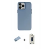 MARSİLYAN™- iPhone 13 Pro Max Kılıf Ahenk Çizgi Prime - Siyah Bilvis Hayalet Cam Ekran Koruyucu + Shine Kamera Lens Koruma Cam - MI
