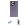 MARSİLYAN™- iPhone 13 Pro Max Kılıf Ahenk Çizgi Prime - Siyah Bilvis Hayalet Cam Ekran Koruyucu + Shine Kamera Lens Koruma Cam - MI