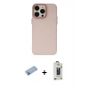 MARSİLYAN™- iPhone 13 Pro Max Kılıf Ahenk Çizgi Prime - Siyah Bilvis Hayalet Cam Ekran Koruyucu + Shine Kamera Lens Koruma Cam - MI