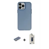 MARSİLYAN™- iPhone 13 Pro Max Kılıf Ahenk Çizgi Prime - Siyah Bilvis Hayalet Cam Ekran Koruyucu + Renkli Kamera Lens Koruma Cam - YL