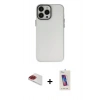MARSİLYAN™- iPhone 13 Pro Max Kılıf Ahenk Çizgi Prime - Siyah Joko 5D Cam + Pers Alüminyum Kamera Lens - KI