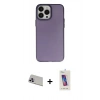 MARSİLYAN™- iPhone 13 Pro Max Kılıf Ahenk Çizgi Prime - Siyah Joko 5D Cam + Rainbow Kamera Lens Koruma Cam - MR