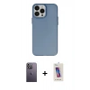 MARSİLYAN™- iPhone 13 Pro Max Kılıf Ahenk Çizgi Prime - Siyah Joko 5D Cam + Neon Fosforlu Kamera Lens - BZ