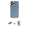 MARSİLYAN™- iPhone 13 Pro Max Kılıf Ahenk Çizgi Prime - Siyah Joko 5D Cam + Pembe Renkli Kamera Lens Koruma Cam