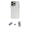 MARSİLYAN™- iPhone 13 Pro Max Kılıf Ahenk Çizgi Prime - Siyah Joko 5D Cam + Shine Kamera Lens Koruma Cam - PE