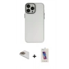 MARSİLYAN™- iPhone 13 Pro Max Kılıf Ahenk Çizgi Prime - Siyah Joko 5D Cam + Pers Alüminyum Kamera Lens - GD