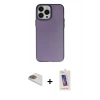 MARSİLYAN™- iPhone 13 Pro Max Kılıf Ahenk Çizgi Prime - Siyah Joko 5D Cam + Pers Alüminyum Kamera Lens - GD