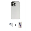MARSİLYAN™- iPhone 13 Pro Max Kılıf Ahenk Çizgi Prime - Siyah Joko 5D Cam + Pers Alüminyum Kamera Lens - LT