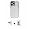 MARSİLYAN™- iPhone 13 Pro Max Kılıf Ahenk Çizgi Prime - Siyah Joko 5D Cam + Pers Alüminyum Kamera Lens - SABE