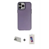 MARSİLYAN™- iPhone 13 Pro Max Kılıf Ahenk Çizgi Prime - Siyah Joko 5D Cam + Rainbow Kamera Lens Koruma Cam - BZ