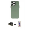 MARSİLYAN™- iPhone 13 Pro Max Kılıf Ahenk Çizgi Prime - Siyah Joko 5D Cam + Raze Metal Kamera Lens - GD