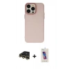 MARSİLYAN™- iPhone 13 Pro Max Kılıf Ahenk Çizgi Prime - Siyah Joko 5D Cam + Raze Metal Kamera Lens - GD