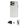 MARSİLYAN™- iPhone 13 Pro Max Kılıf Ahenk Çizgi Prime - Siyah Joko 5D Cam + Raze Metal Kamera Lens - GD
