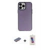 MARSİLYAN™- iPhone 13 Pro Max Kılıf Ahenk Çizgi Prime - Siyah Joko 5D Cam + Renkli Kamera Lens Koruma Cam - TU