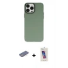 MARSİLYAN™- iPhone 13 Pro Max Kılıf Ahenk Çizgi Prime - Siyah Joko 5D Cam + Renkli Kamera Lens Koruma Cam - MI