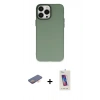 MARSİLYAN™- iPhone 13 Pro Max Kılıf Ahenk Çizgi Prime - Siyah Joko 5D Cam + Renkli Kamera Lens Koruma Cam - TU
