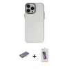 MARSİLYAN™- iPhone 13 Pro Max Kılıf Ahenk Çizgi Prime - Siyah Joko 5D Cam + Renkli Kamera Lens Koruma Cam - TU