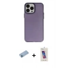 MARSİLYAN™- iPhone 13 Pro Max Kılıf Ahenk Çizgi Prime - Siyah Joko 5D Cam + Shine Kamera Lens Koruma Cam - MI