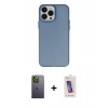 MARSİLYAN™- iPhone 13 Pro Max Kılıf Ahenk Çizgi Prime - Siyah Joko 5D Cam + Neon Fosforlu Kamera Lens - YL