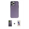 MARSİLYAN™- iPhone 13 Pro Max Kılıf Ahenk Çizgi Prime - Siyah Joko 5D Cam + Neon Fosforlu Kamera Lens - YL