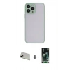MARSİLYAN™- iPhone 13 Pro Max Kılıf Ahenk Çizgi Serisi - Şeffaf 360 Full Body Arka Koruyucu + Rainbow Kamera Lens Koruma Cam - BZ