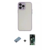 MARSİLYAN™- iPhone 13 Pro Max Kılıf Ahenk Çizgi Serisi - Şeffaf 360 Full Body Arka Koruyucu + Shine Kamera Lens Koruma Cam - GI