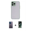 MARSİLYAN™- iPhone 13 Pro Max Kılıf Ahenk Çizgi Serisi - Şeffaf 360 Full Body Arka Koruyucu + Neon Fosforlu Kamera Lens - MI