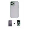 MARSİLYAN™- iPhone 13 Pro Max Kılıf Ahenk Çizgi Serisi - Şeffaf 360 Full Body Arka Koruyucu + Neon Fosforlu Kamera Lens - BZ