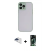 MARSİLYAN™- iPhone 13 Pro Max Kılıf Ahenk Çizgi Serisi - Şeffaf 360 Full Body Arka Koruyucu + Pers Alüminyum Kamera Lens - LT