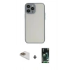 MARSİLYAN™- iPhone 13 Pro Max Kılıf Ahenk Çizgi Serisi - Şeffaf 360 Full Body Arka Koruyucu + Pers Alüminyum Kamera Lens - GD