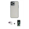 MARSİLYAN™- iPhone 13 Pro Max Kılıf Ahenk Çizgi Serisi - Şeffaf 360 Full Body Arka Koruyucu + Pers Alüminyum Kamera Lens - GI