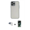 MARSİLYAN™- iPhone 13 Pro Max Kılıf Ahenk Çizgi Serisi - Şeffaf 360 Full Body Arka Koruyucu + Pers Alüminyum Kamera Lens - LT